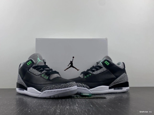 CT8532-031 Jordan  Air 3 Glow” “Green 0127